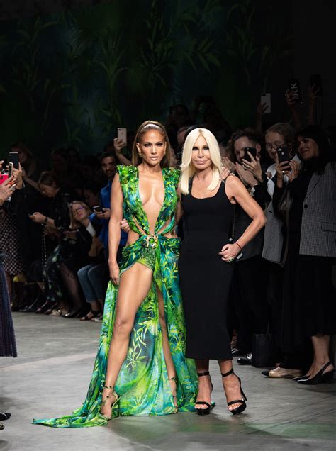 versace green dress google images.